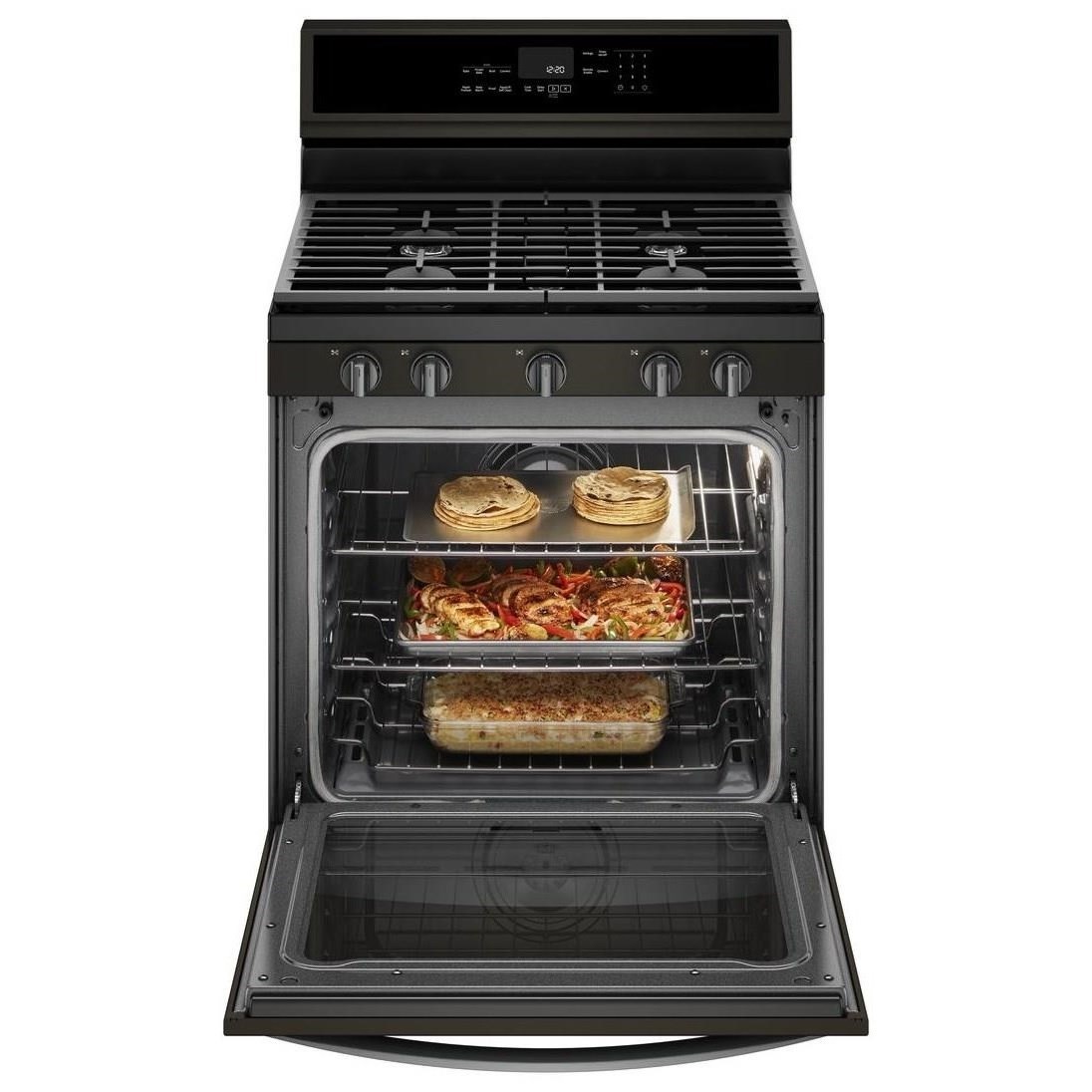 Whirlpool 5.8 Cu. Ft. Smart Freestanding Gas Range with EZ2Lift